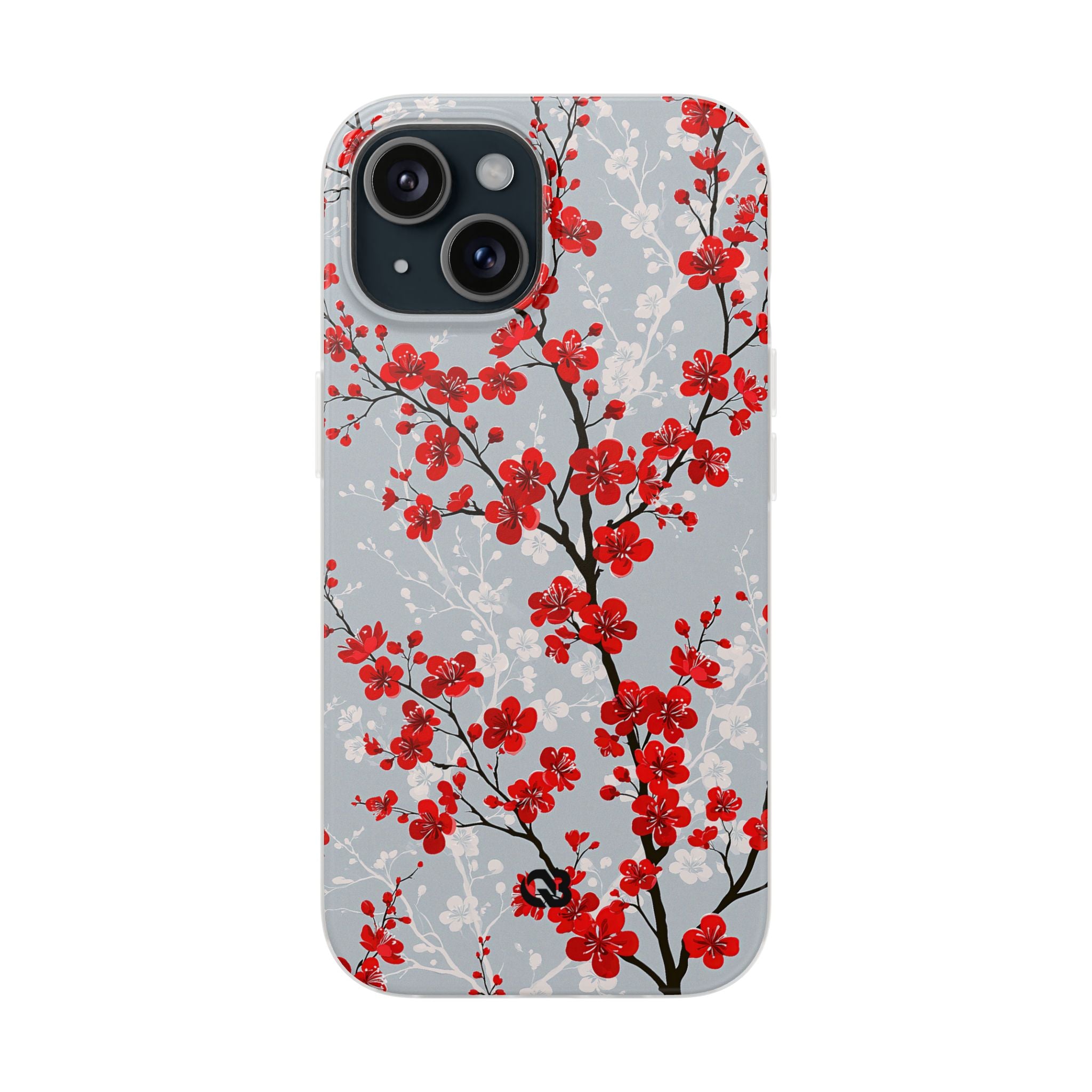Grey Lite Phone Case for iPhone - Crimson Sakura Slate