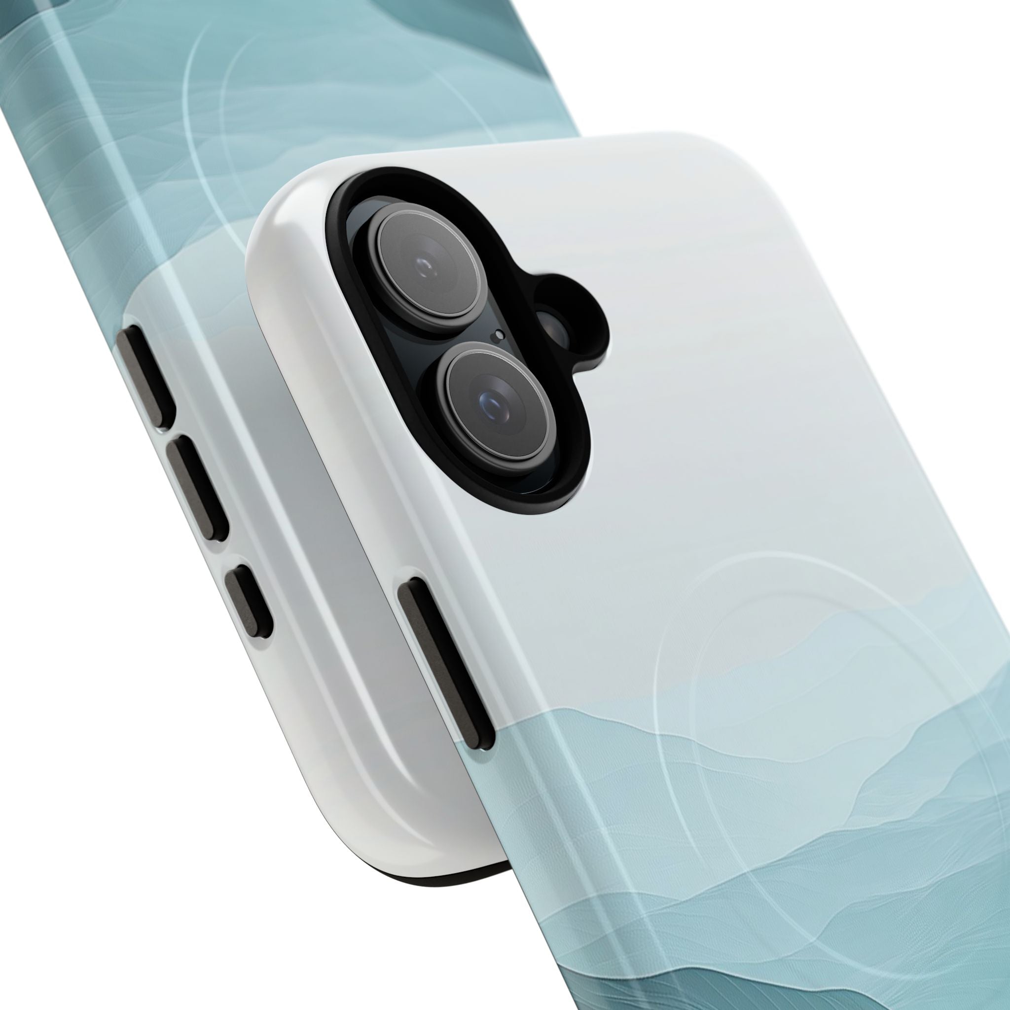 Teal Mist Mountains iPhone 16 Plus Skal - Tough+