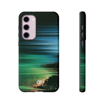 Digital Shoreline Drift · Tough Phone Case for Samsung · Teal
