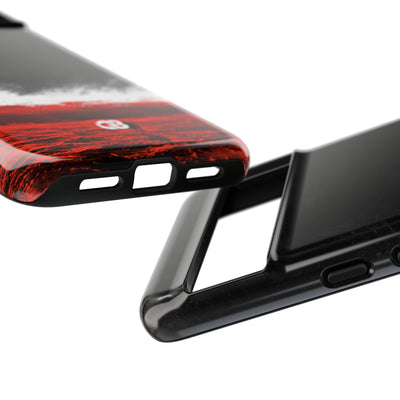 Crimson Horizon · Tough Phone Case for Pixel ·  Black