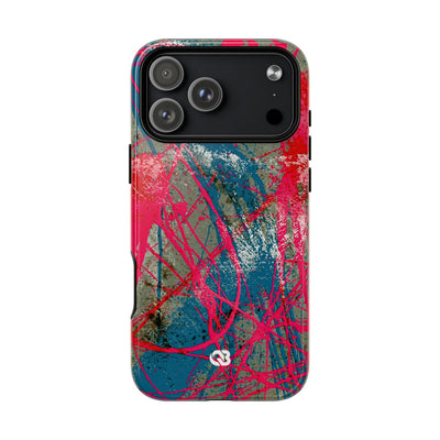 Neon Static Drip · Tough 2.0 Magnetic Phone Case for iPhone · Pink