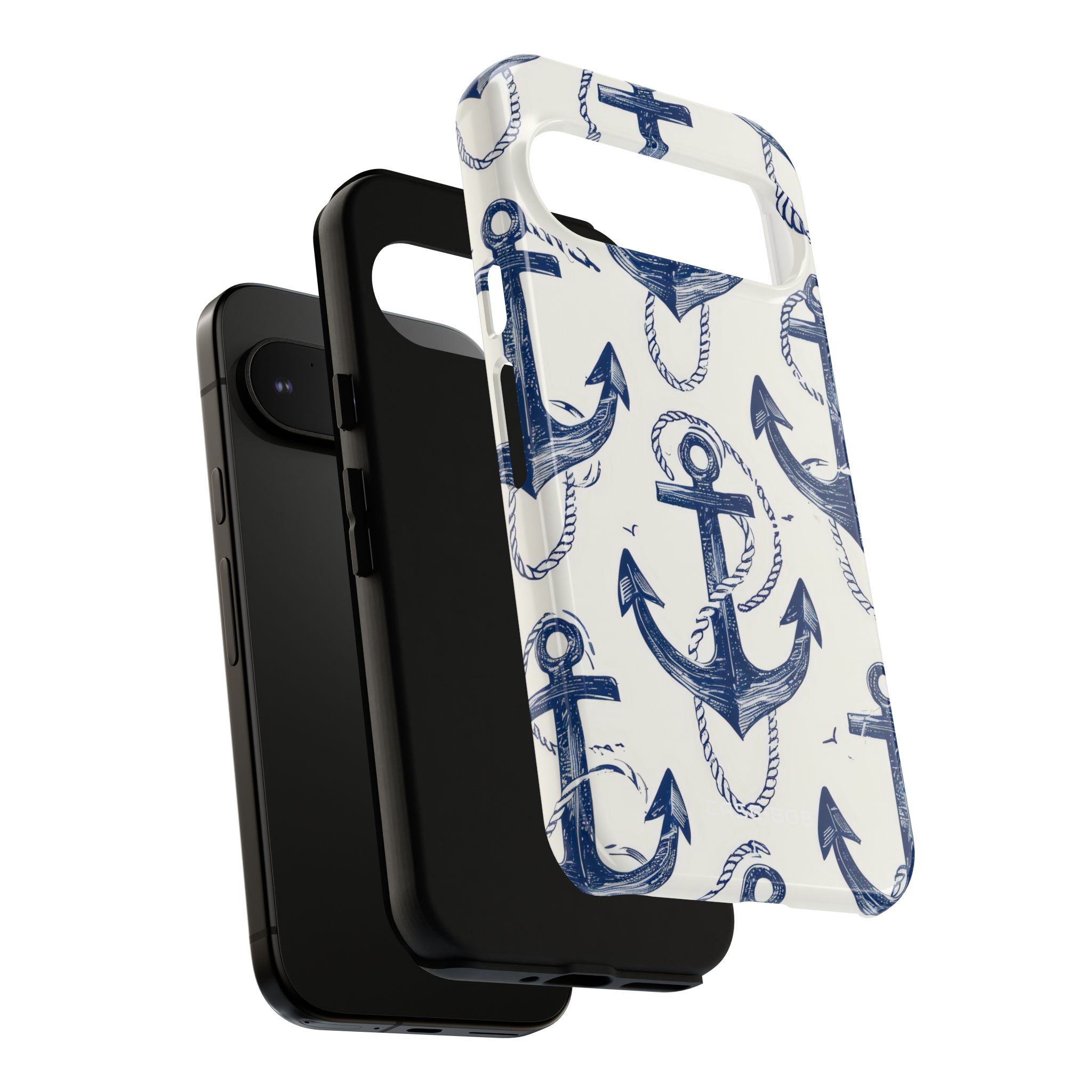 Navy Anchor Loop Google Pixel 9 Pro Case - Tough