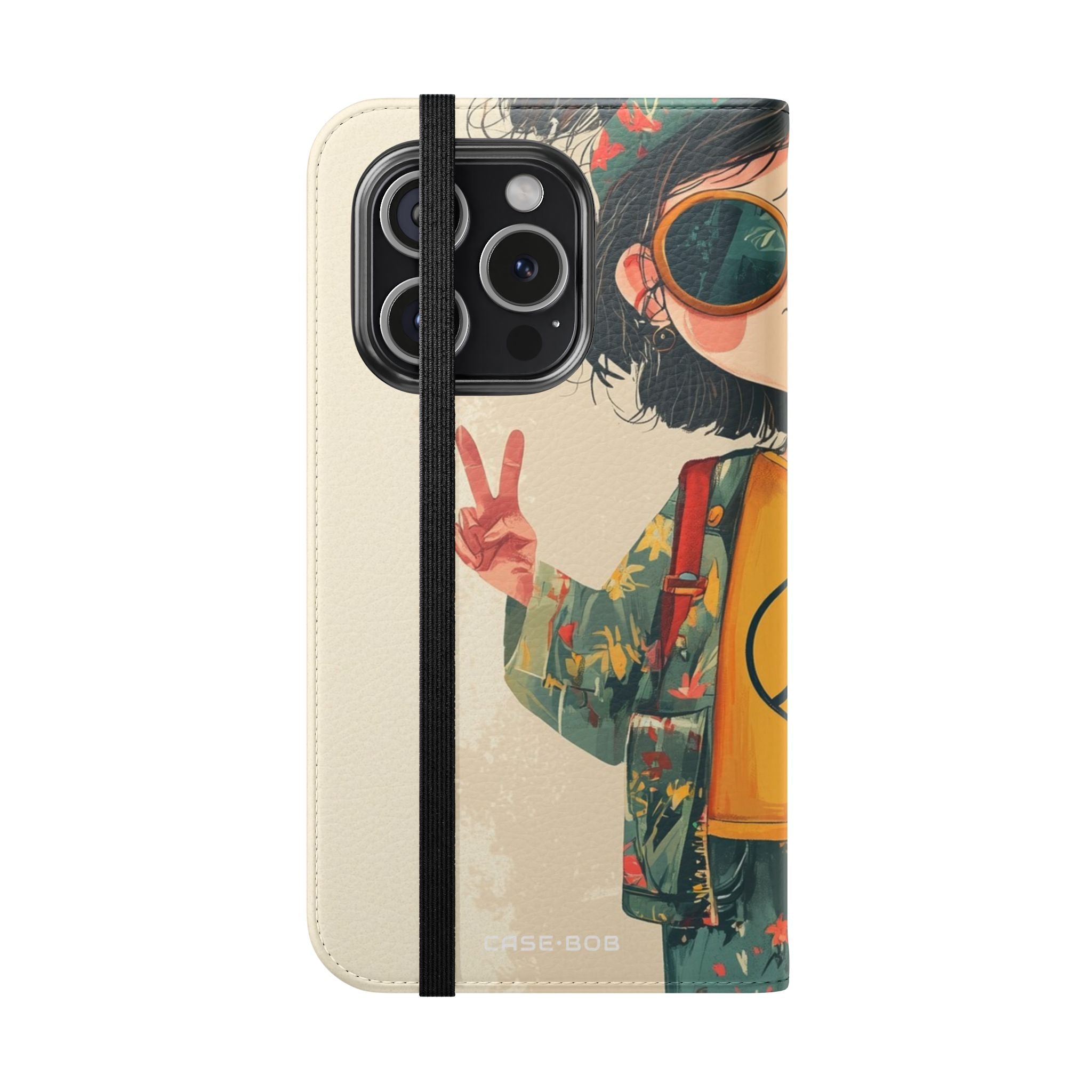 Peace Pigtails - iPhone 15 Pro Case - Wallet
