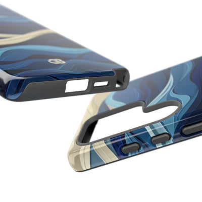 Cobalt Coast Layers · Coque de téléphone Tough pour Samsung