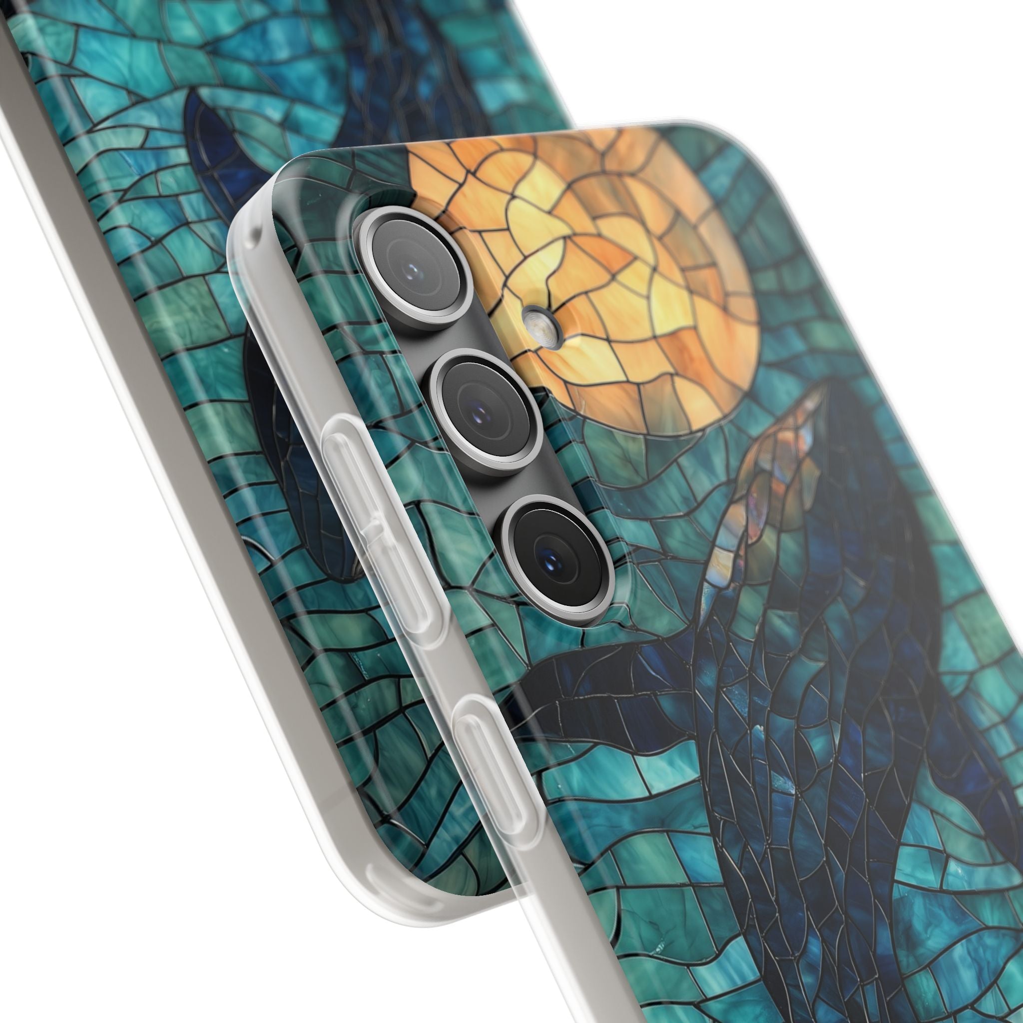 Stained Moon Whale · Soft etui na telefon dla Samsung