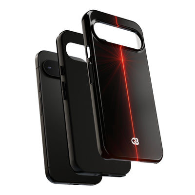 Red Tough Phone Case for Google Pixel - Crimson Flare Vector