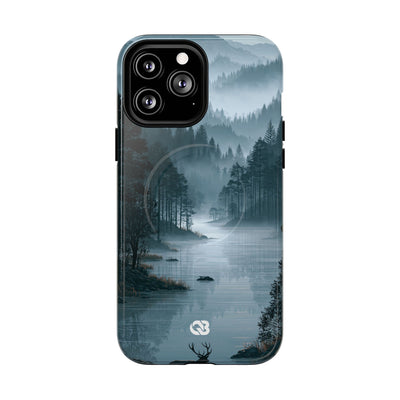 Silent Nordic Fjord · Tough 2.0 Magnetic Phone Case for iPhone · Blue