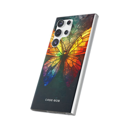 Stained Glass Butterfly Samsung S23 Ultra Case - Soft