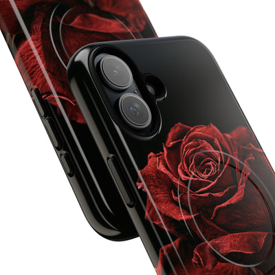Crimson Noir Rose · Tough 2.0 Magnetic Phone Case for iPhone · Black