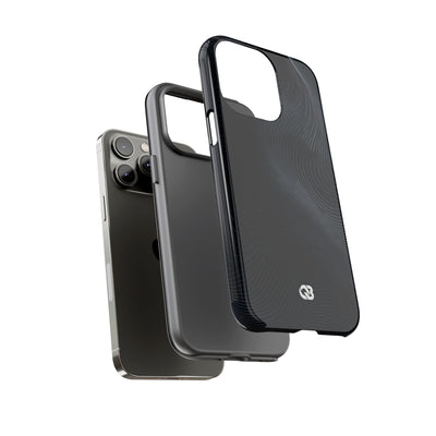 Black Tough Phone Case for iPhone - Obsidian Ridge Flux