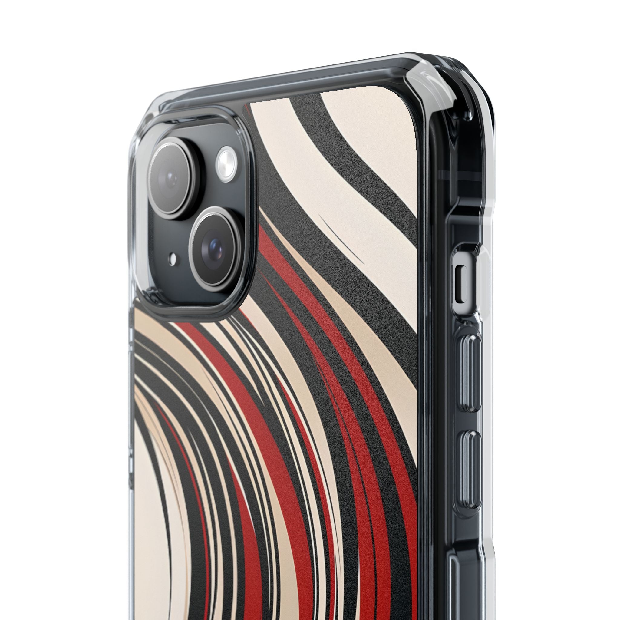 Karmesin Fluss Wellen · Impact Handyhülle für iPhone · Magsafe