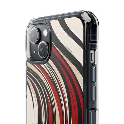 Karmesin Fluss Wellen · Impact Handyhülle für iPhone · Magsafe