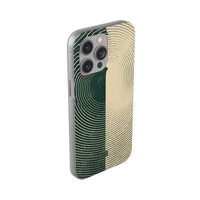 Green Lite Phone Case for iPhone - Evergreen Split Grain