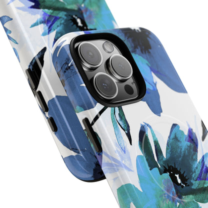 Blue Blossom Radiance iPhone 16 Pro Max Case - Tough+
