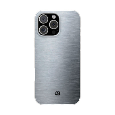 Silver Lite Phone Case for iPhone - Satin Chrome Grain