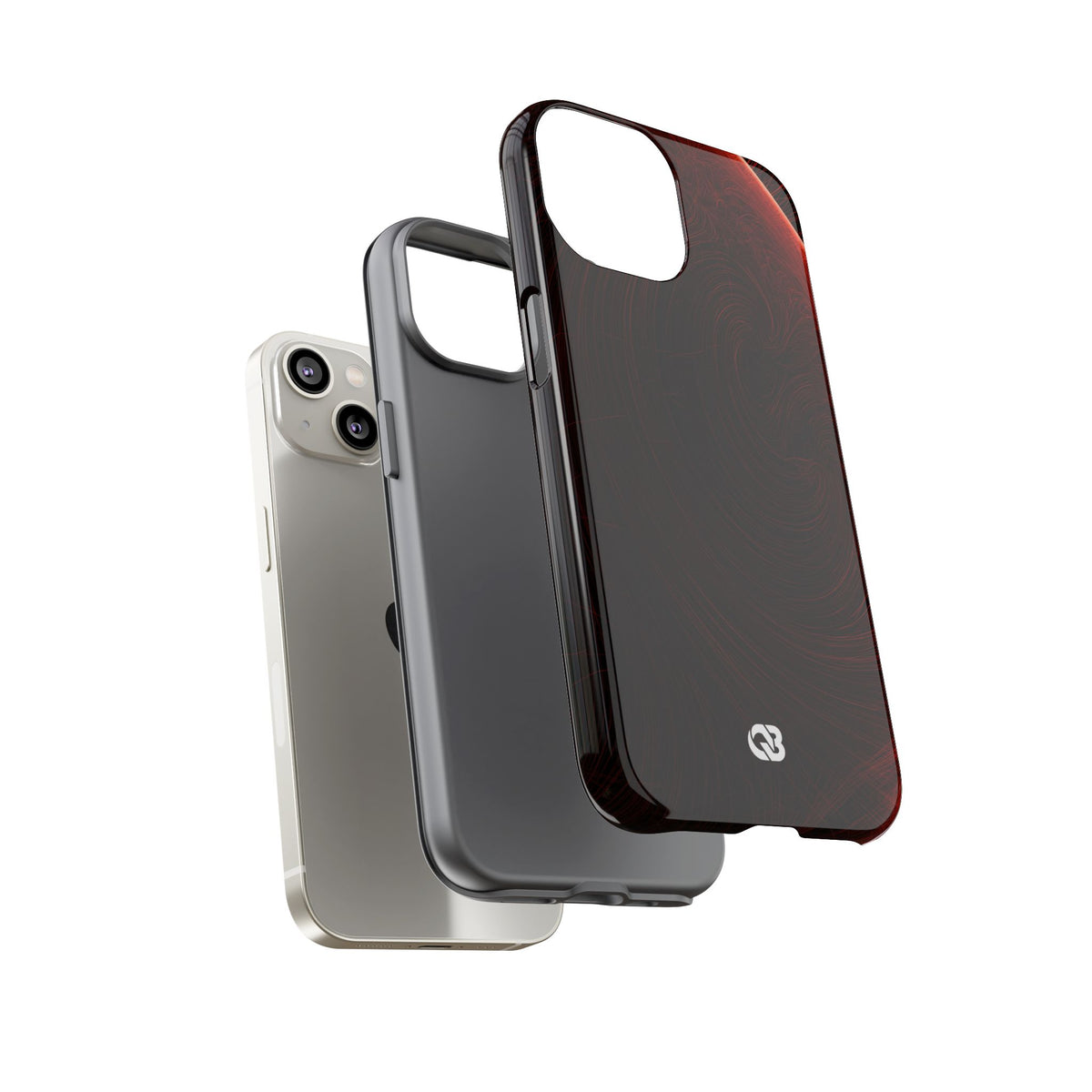 Crimson Solar Horizon · Tough Phone Case for iPhone · Red
