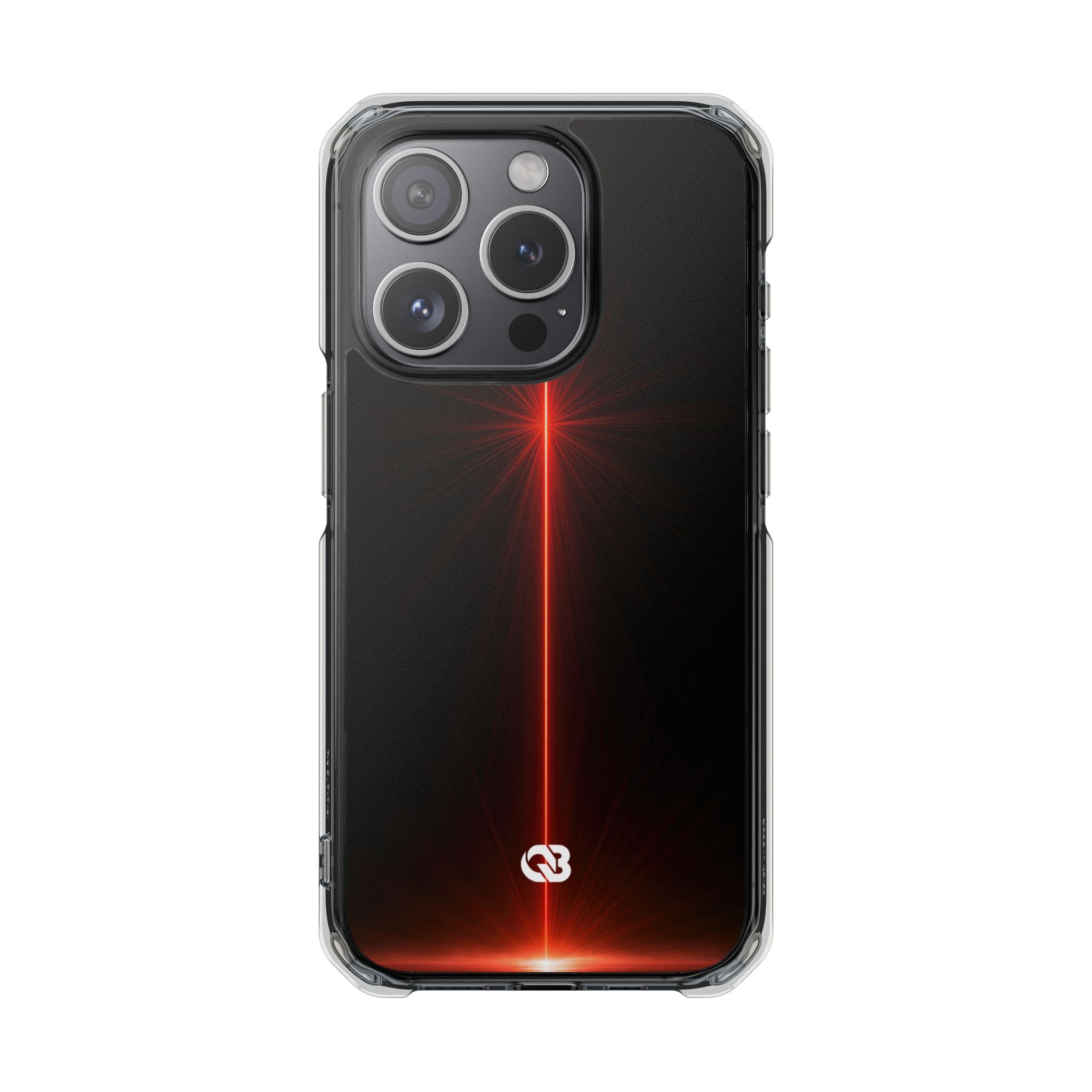 Red Impact MagSafe Phone Case for iPhone - Crimson Flare Vector