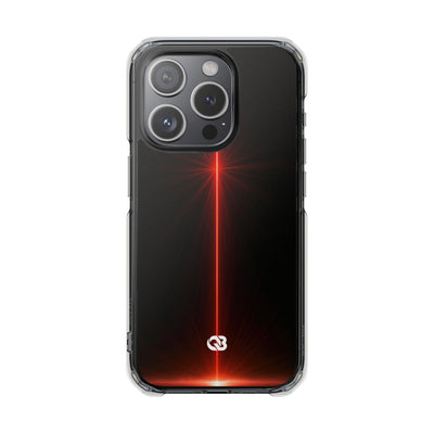 Red Impact MagSafe Phone Case for iPhone - Crimson Flare Vector