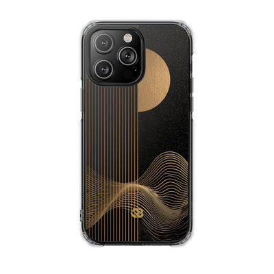 Gold Impact MagSafe Phone Case for iPhone - Gilded Obsidian Dunes