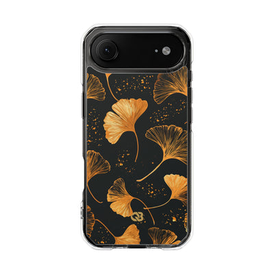 Gilded Ginkgo · Clear Impact Magnetic Phone Case for iPhone · Gold
