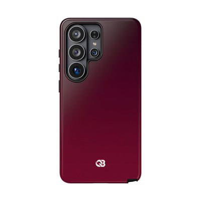 Red Tough Phone Case for Samsung - Deep Sangria Gradient