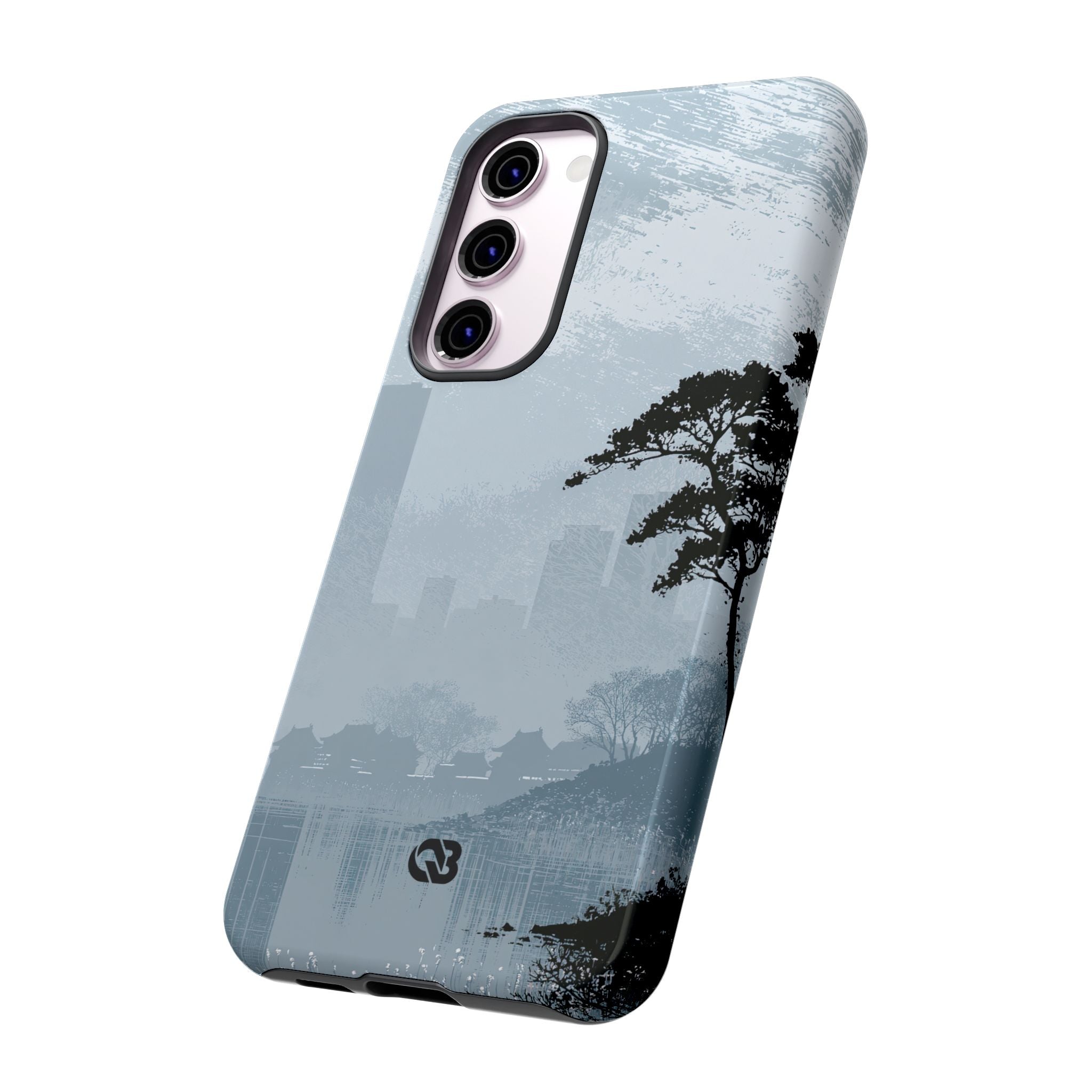 Grey Tough Phone Case for Samsung - Steel Slate Zen