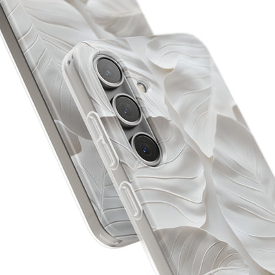 Sculpted Ivory Leaves · Soft Handyhülle für Samsung