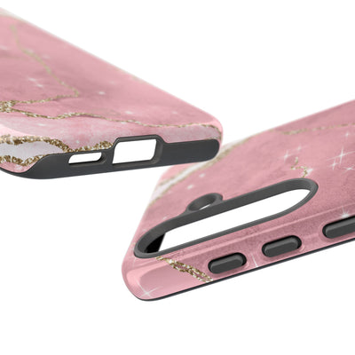 Rose Sparkle Marble · Tough Phone Case for Samsung