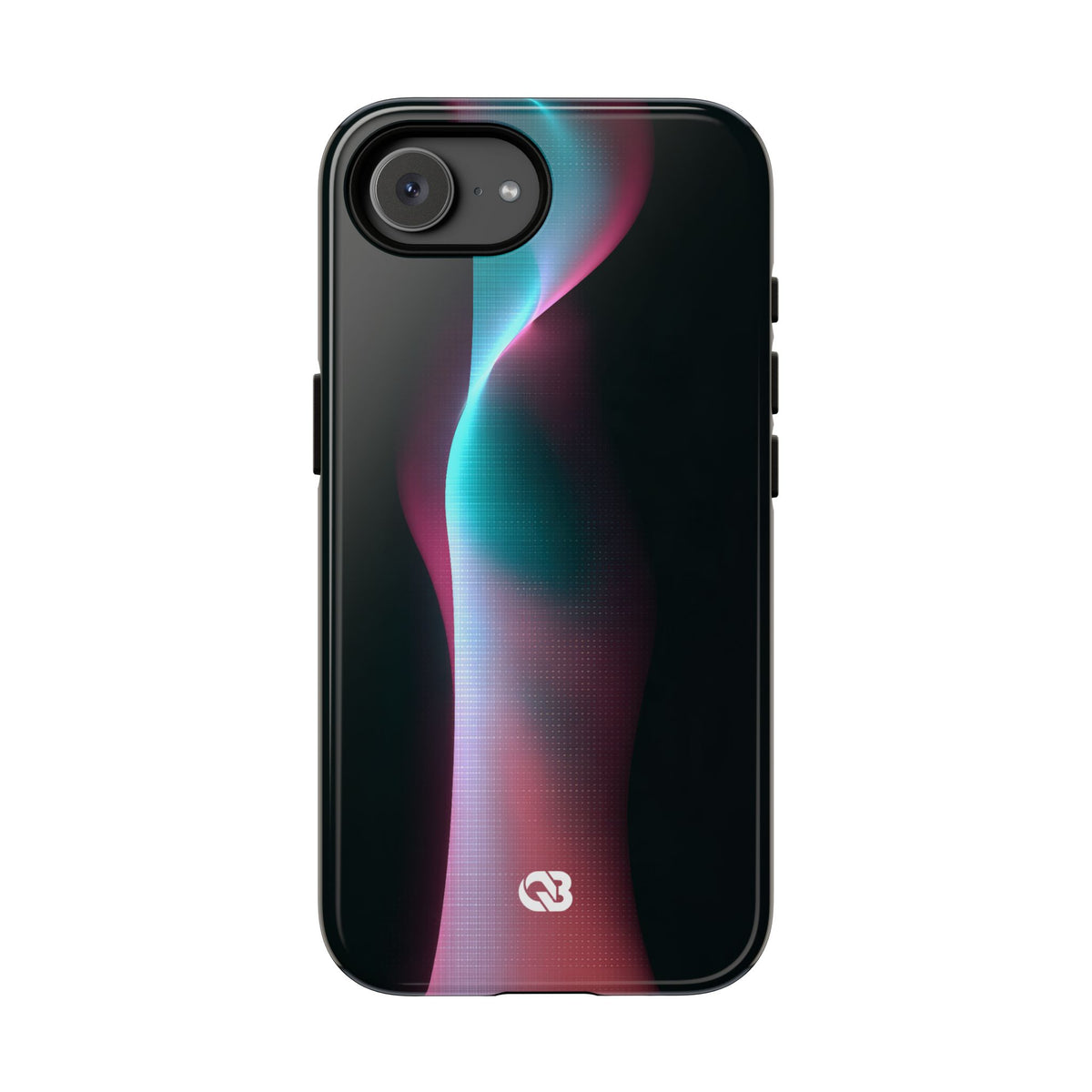 Neon Pixel Flow · Tough Phone Case for iPhone · Black