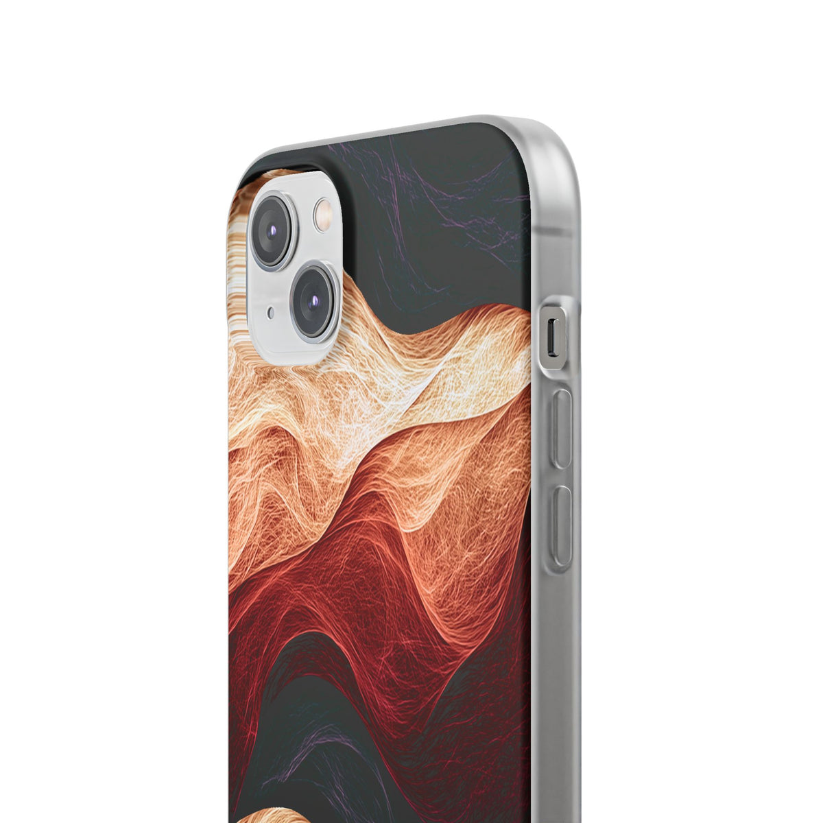 Ember Wave Dispersion · Lite Phone Case for iPhone ·  Red