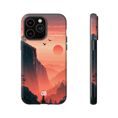 Orange Tough Phone Case for iPhone - Crimson Ridge Flight