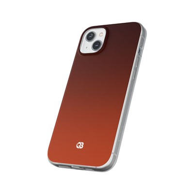 Orange Lite Phone Case for iPhone - Obsidian Ember Fade