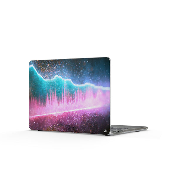 Digital Frequency · Clear Hard Case for MacBook · Pink