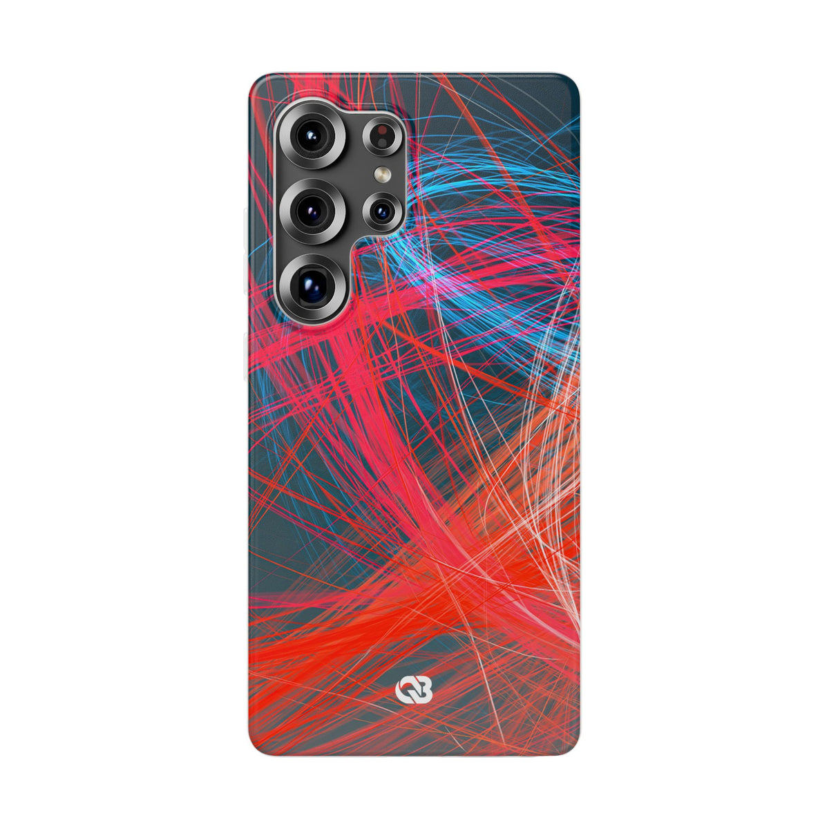Neon Fiber Stream · Lite Phone Case for Samsung · Red