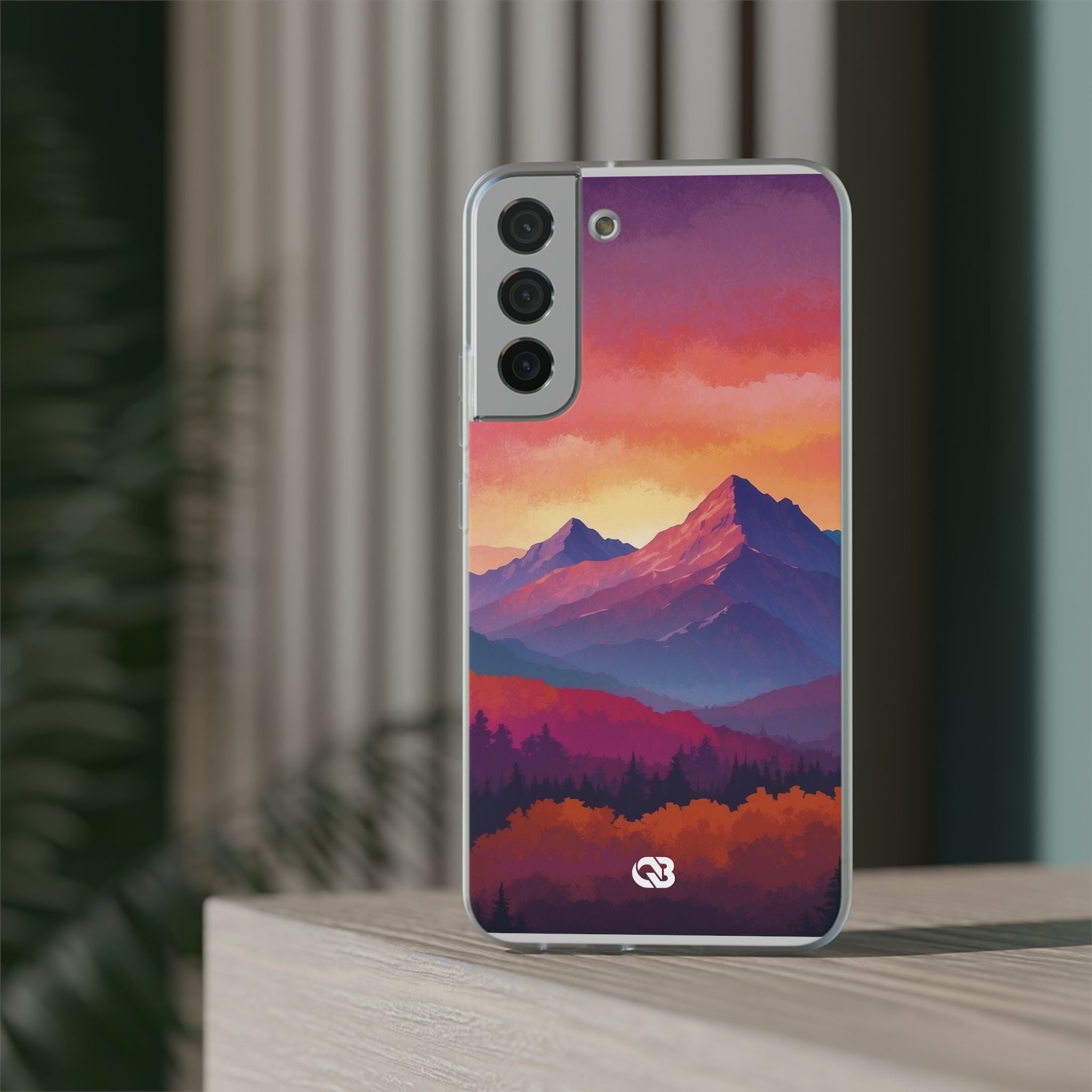 Crimson Mountain Dusk · Soft Handyhülle für Samsung