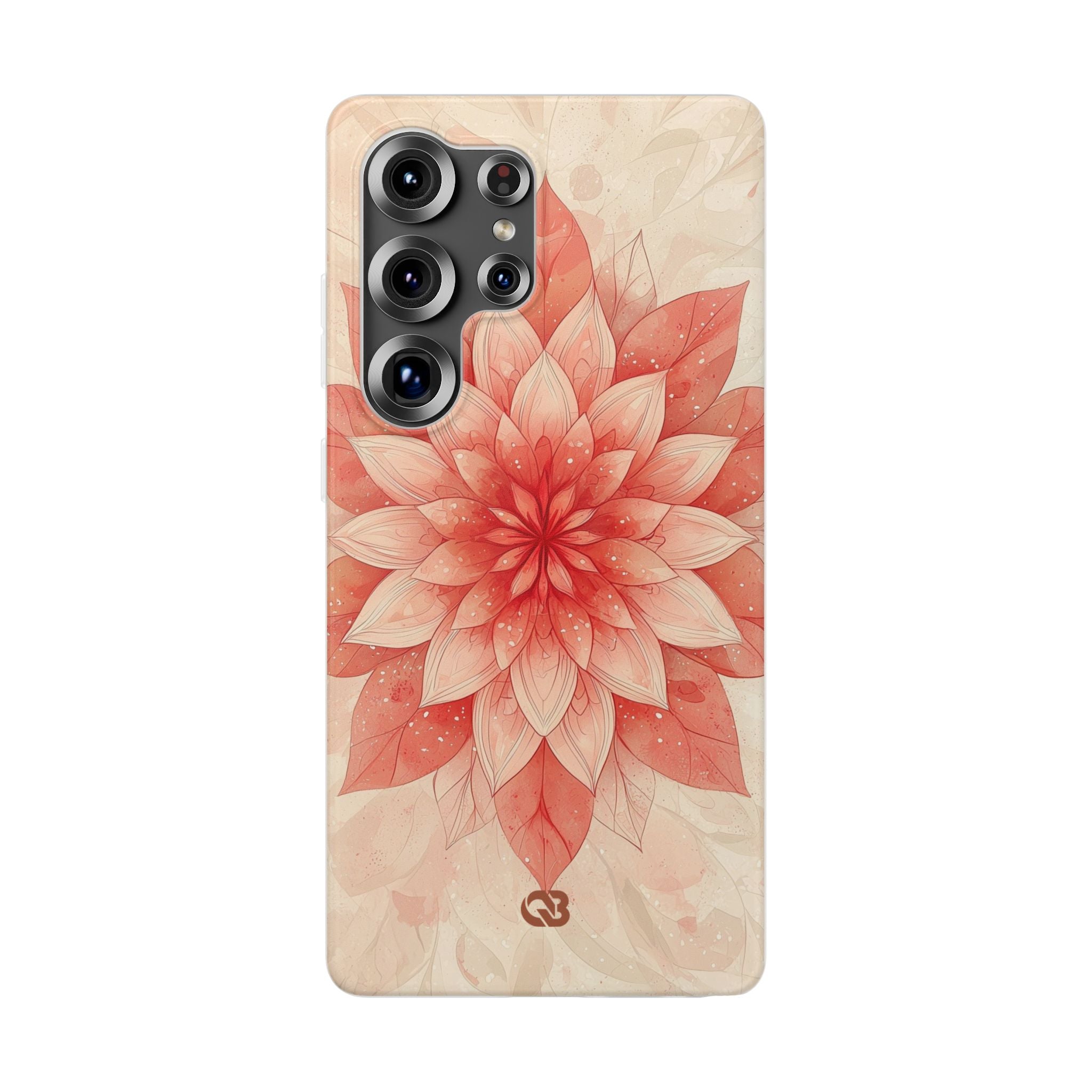 Coral Layered Bloom · Soft Phone Case for Samsung