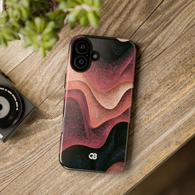 Rose Contour Waves · Tough Phone Case for iPhone · Pink