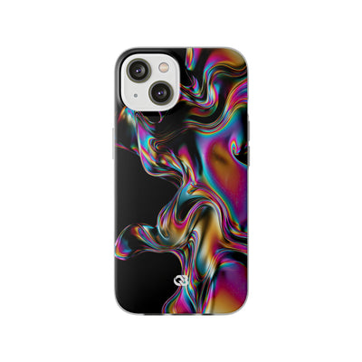 Purple Lite Phone Case for iPhone - Liquid Neon Chrome