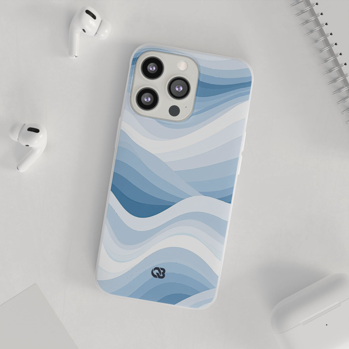 Glacial Contour · Lite Phone Case for iPhone ·  Blue
