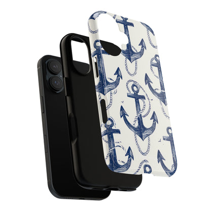 Navy Ankerlus iPhone 16 Case - Tough