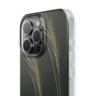 Green Lite Phone Case for iPhone - Midnight Gilded Grass