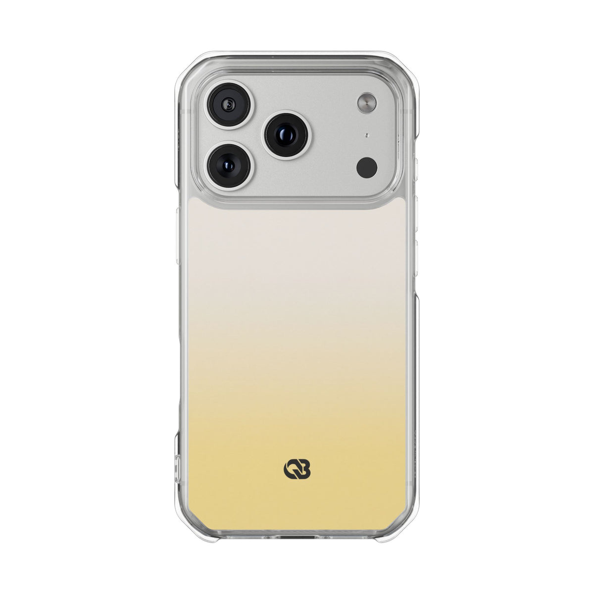 Solar Cream Ombre · Clear Impact Magnetic Phone Case for iPhone · Yellow