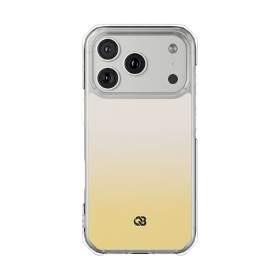 Solar Cream Ombre · Clear Impact Magnetic Phone Case for iPhone · Yellow