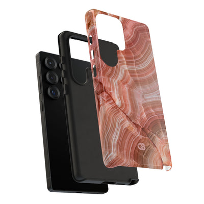 Blushing Rose Strata · Tough Phone Case for Samsung · Pink