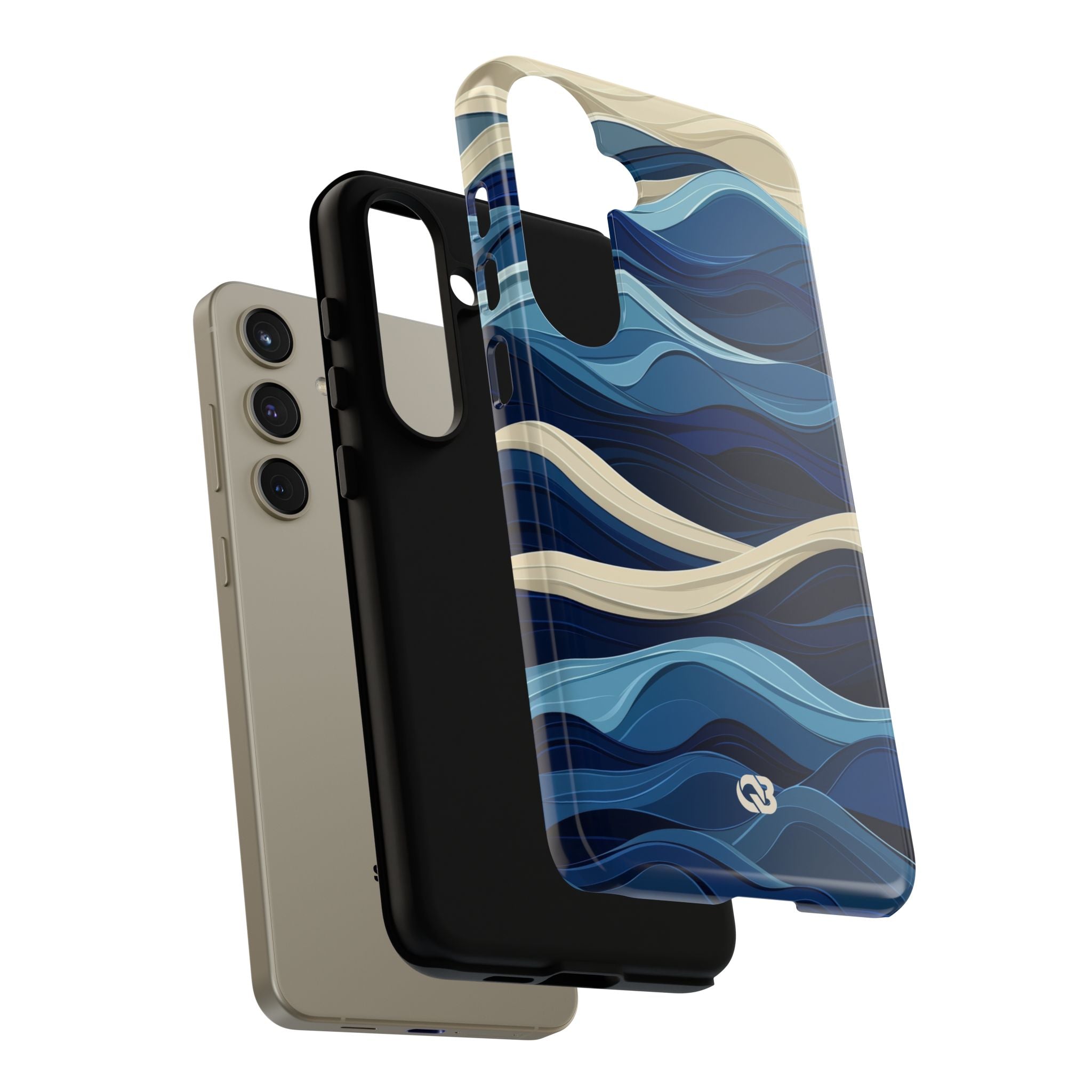 Cobalt Coast Layers · Coque de téléphone Tough pour Samsung