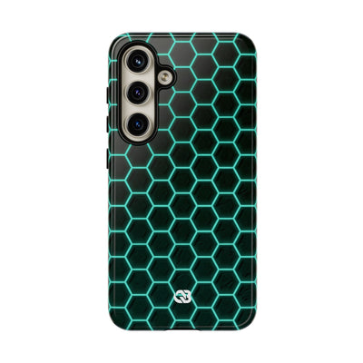 Neon Hex Spectrum · Tough Phone Case for Samsung · Teal