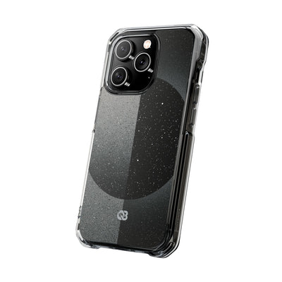 Black Impact MagSafe Phone Case for iPhone - Lunar Static Orbit