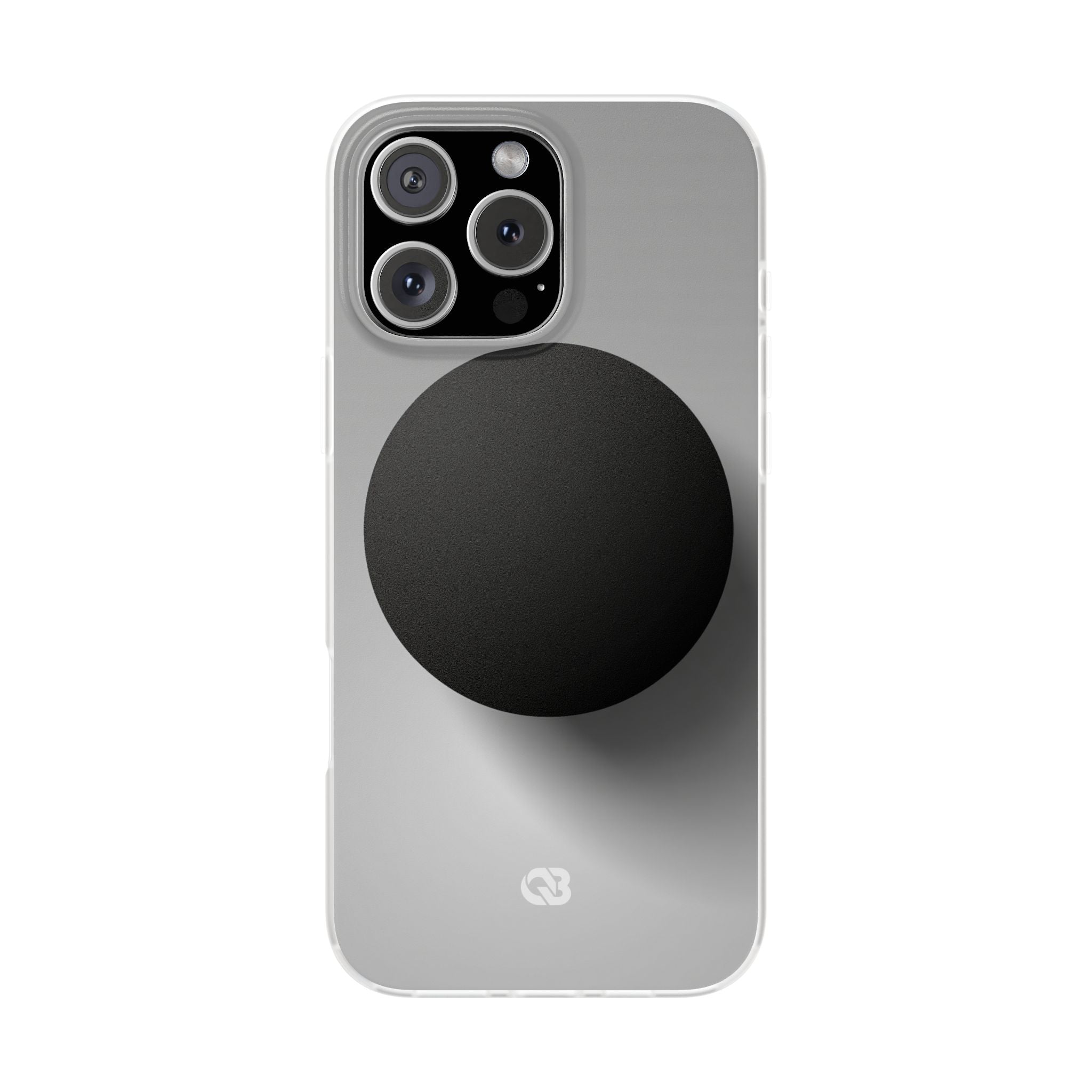 Grey Lite Phone Case for iPhone - Matte Onyx Sphere
