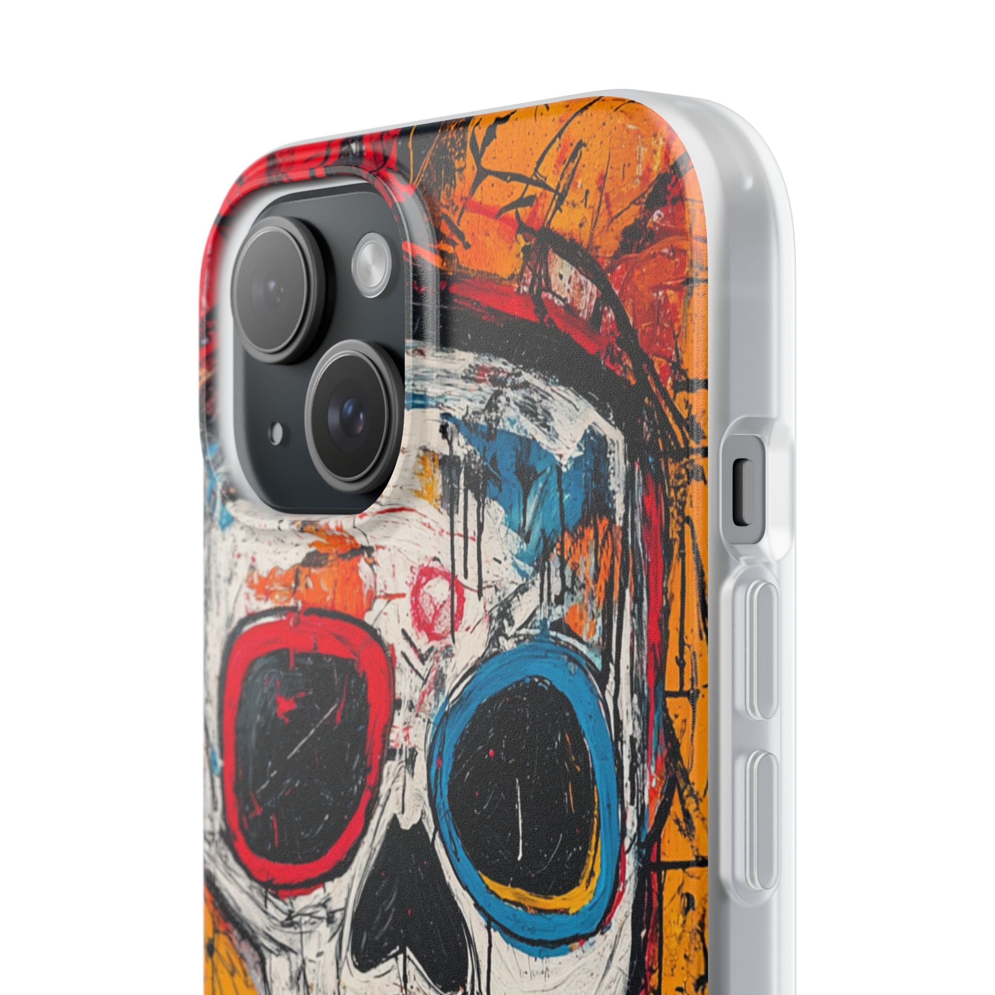 Vivid Graffiti Skull · Soft Custodia per iPhone