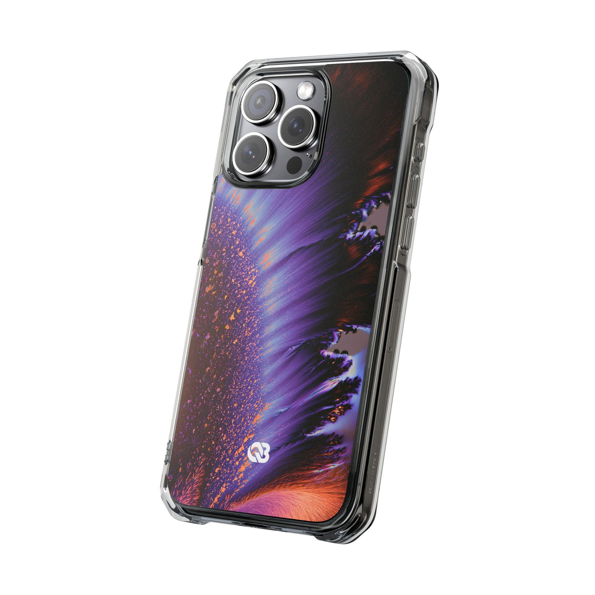 Ethereal Corona · Clear Impact Magnetic Phone Case for iPhone · Purple